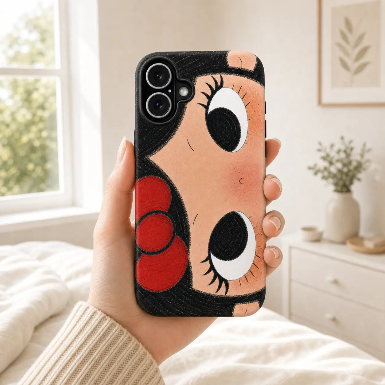 BIG EYES COMIC GIRL PHONE CASE QT24 mimocase