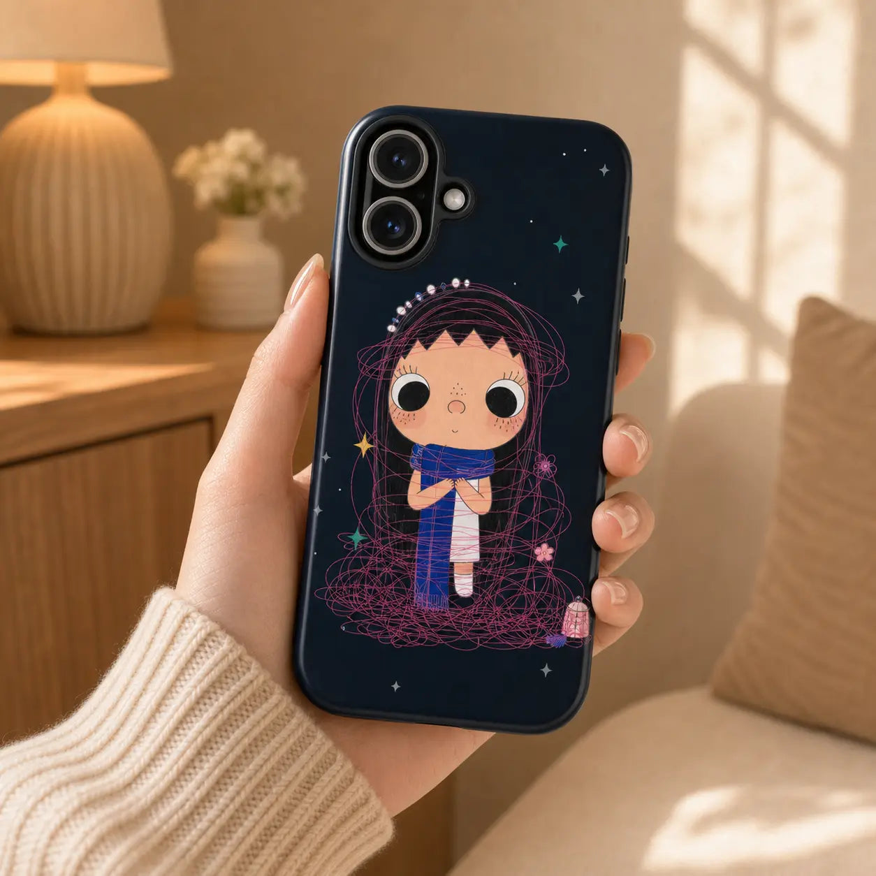 BIG EYES COMIC GIRL PHONE CASE QT39 mimocase