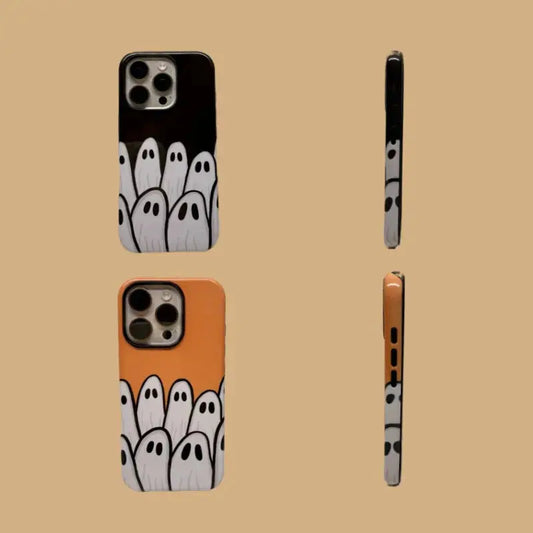 This Halloween phone case perfectly blends classic horror movie elements, bringing a unique trendy vibe that makes it a must-have fashion item for the season.