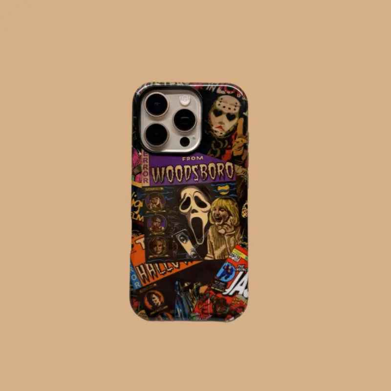 FROM WOODSBORO PHONE CASE Halloween Horror movie Scream Ghostface Jason iPhone case Trendy phone case Movie merchandise Unique FROM WOODSBORO PHONE CASE Halloween Horror movie Scream Ghostface Jason iPhone case Trendy phone case Movie merchandise Unique