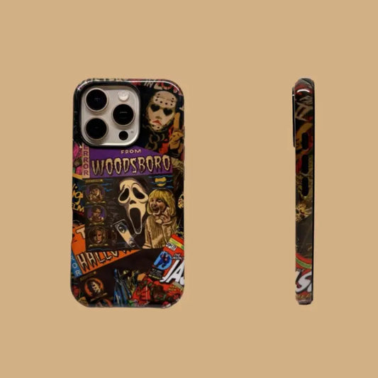 This Halloween phone case brings together classic horror movie characters and elements, making your phone a one-of-a-kind accessory for the holiday.