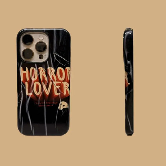 This Halloween phone case features a beautiful oil painting style of a skeleton lying in flowers, blending life and death for a unique artistic touch.