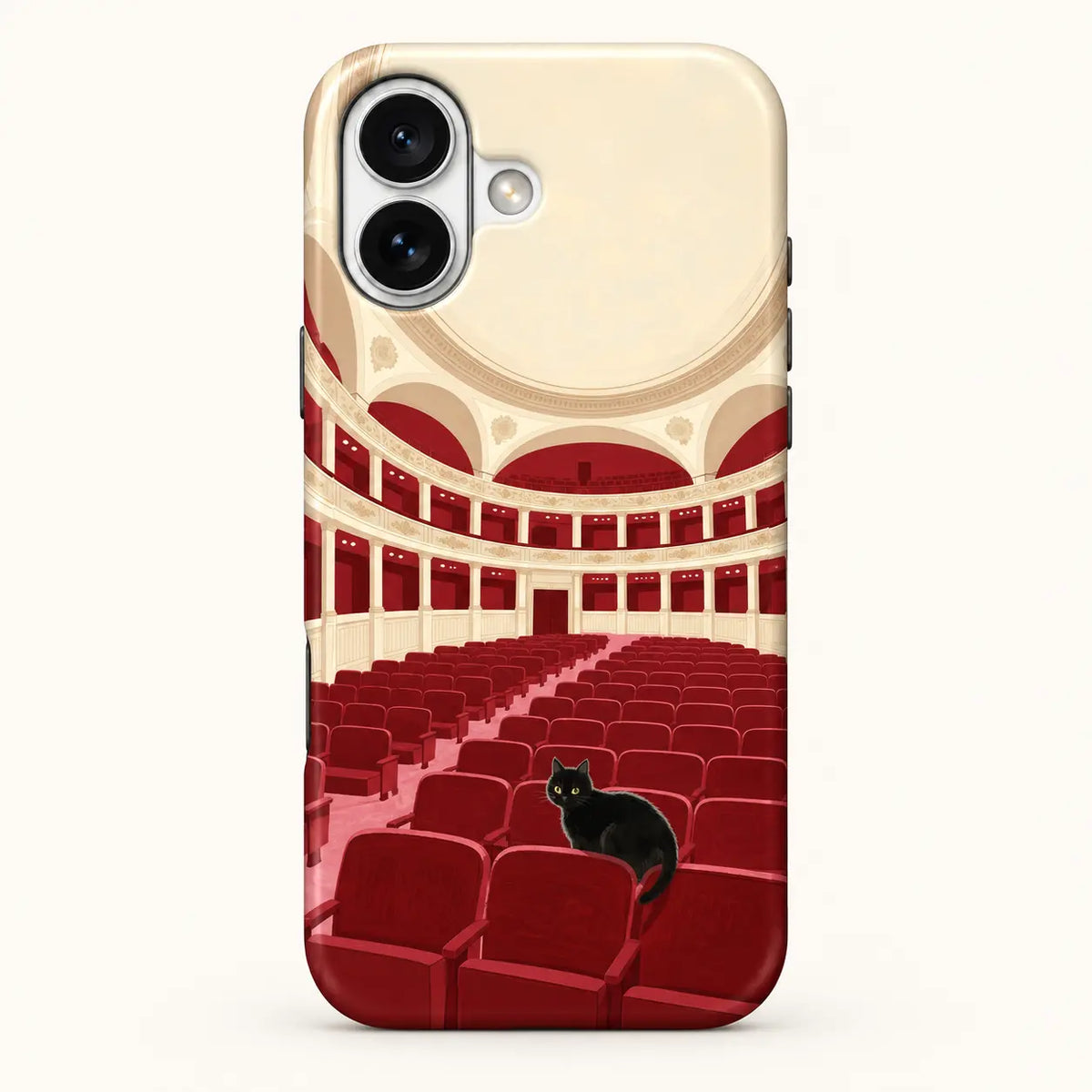 Black Cat at the Theater Phone Case mimocase