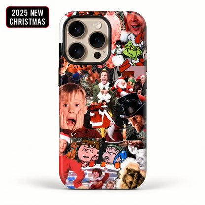 Classic Christmas movie character collage phone case for iPhone 16