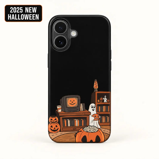 Halloween Movie Night case for iPhone 16 with 2025 New Halloween badge