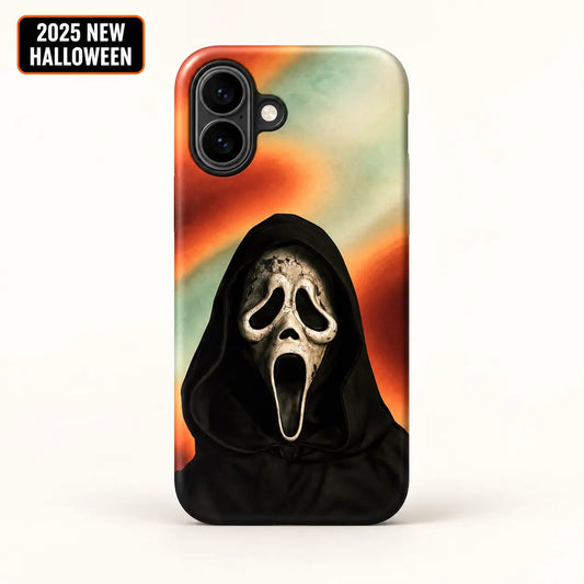 Smoky Scream Mask case for iPhone 16 with 2025 New Halloween badge