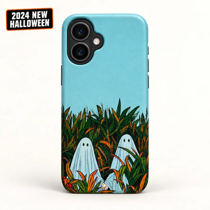 Ghosts in the cornfield phone case for iPhone with 2024 New Halloween badge