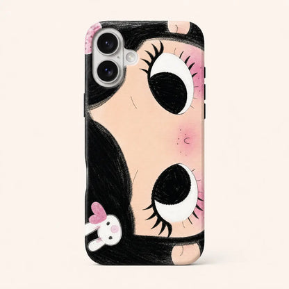BIG EYES COMIC GIRL PHONE CASE QT22 mimocase