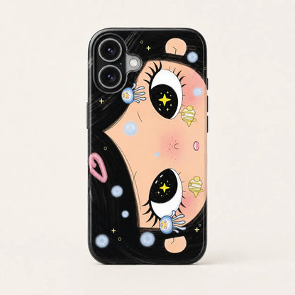 BIG EYES COMIC GIRL funda para móvil QT31 MIMOCASE