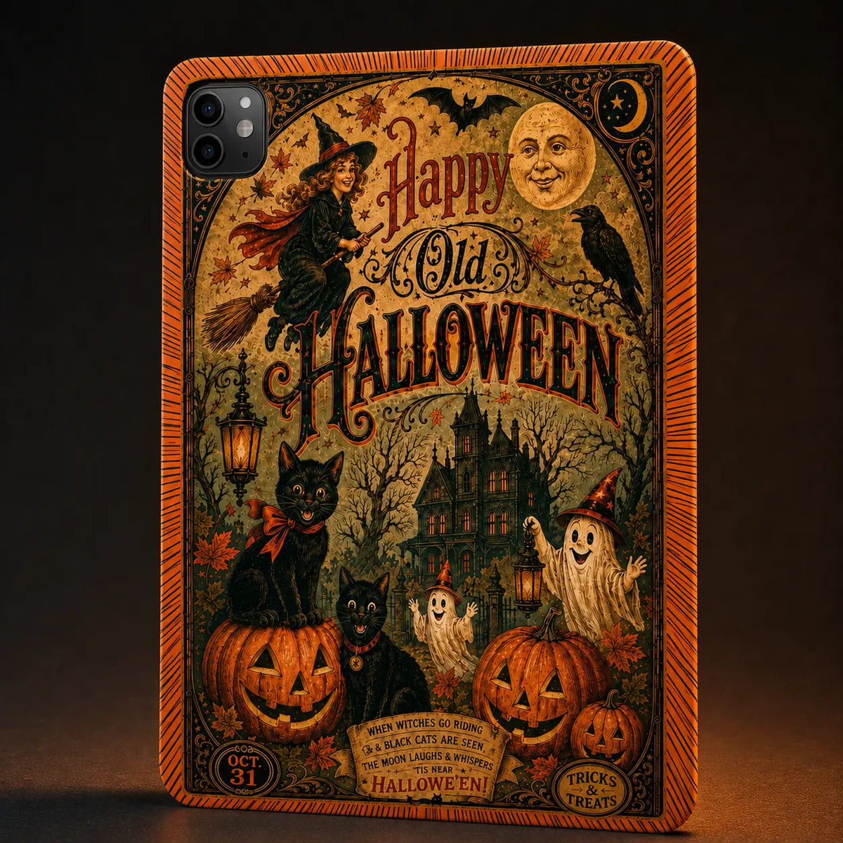 Happy Old Halloween Vintage iPad Case mimocase