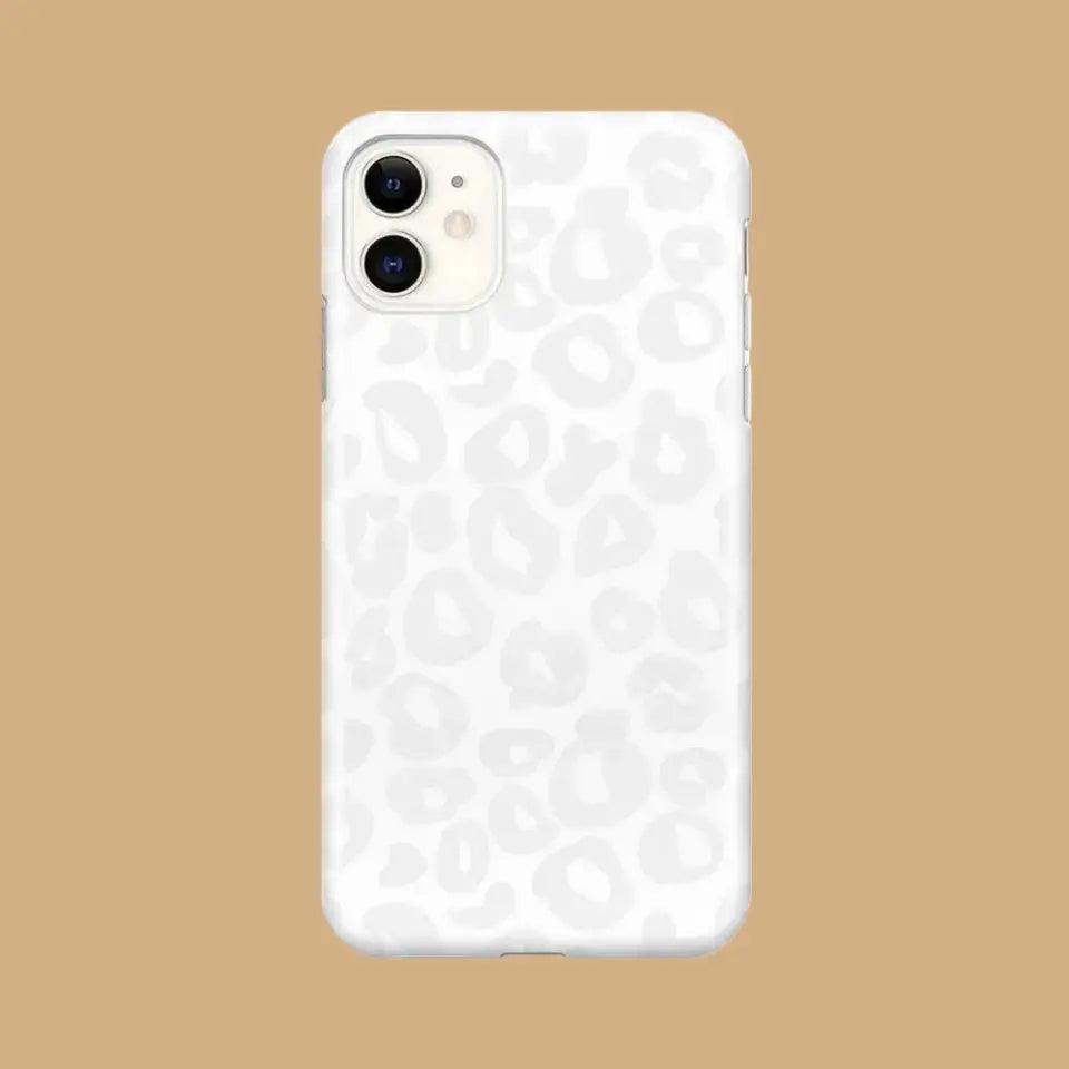 WHITE SNOW LEOPARD PHONE CASE mimocase