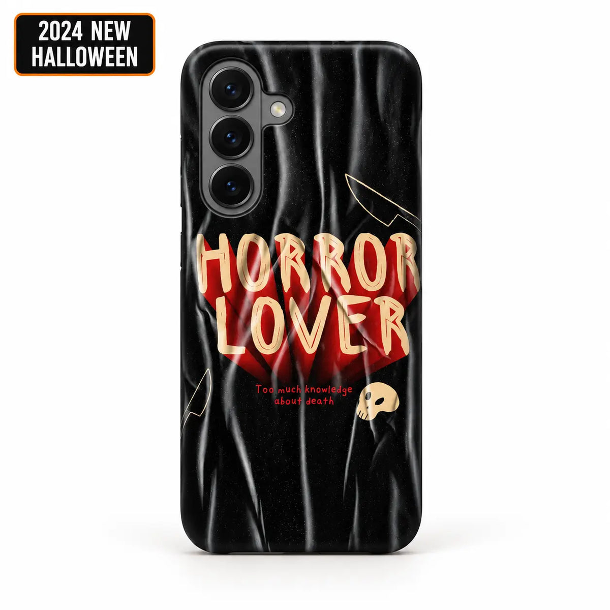 Horror Lover black Halloween case for Samsung Galaxy S26