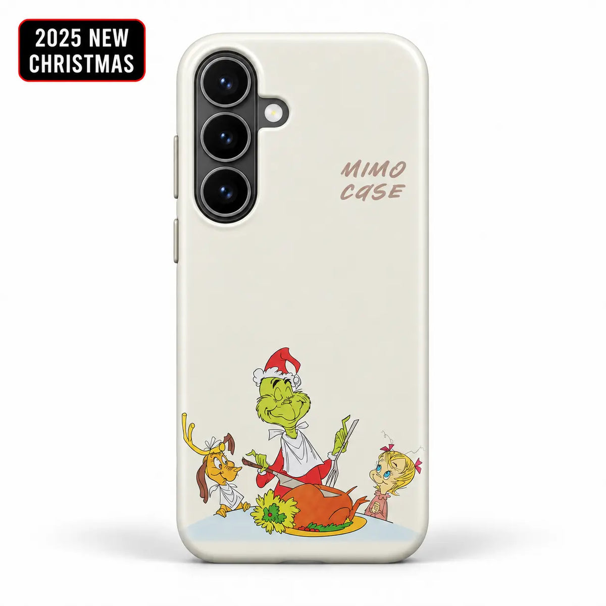 Minimalist holiday dinner phone case for Samsung Galaxy S26