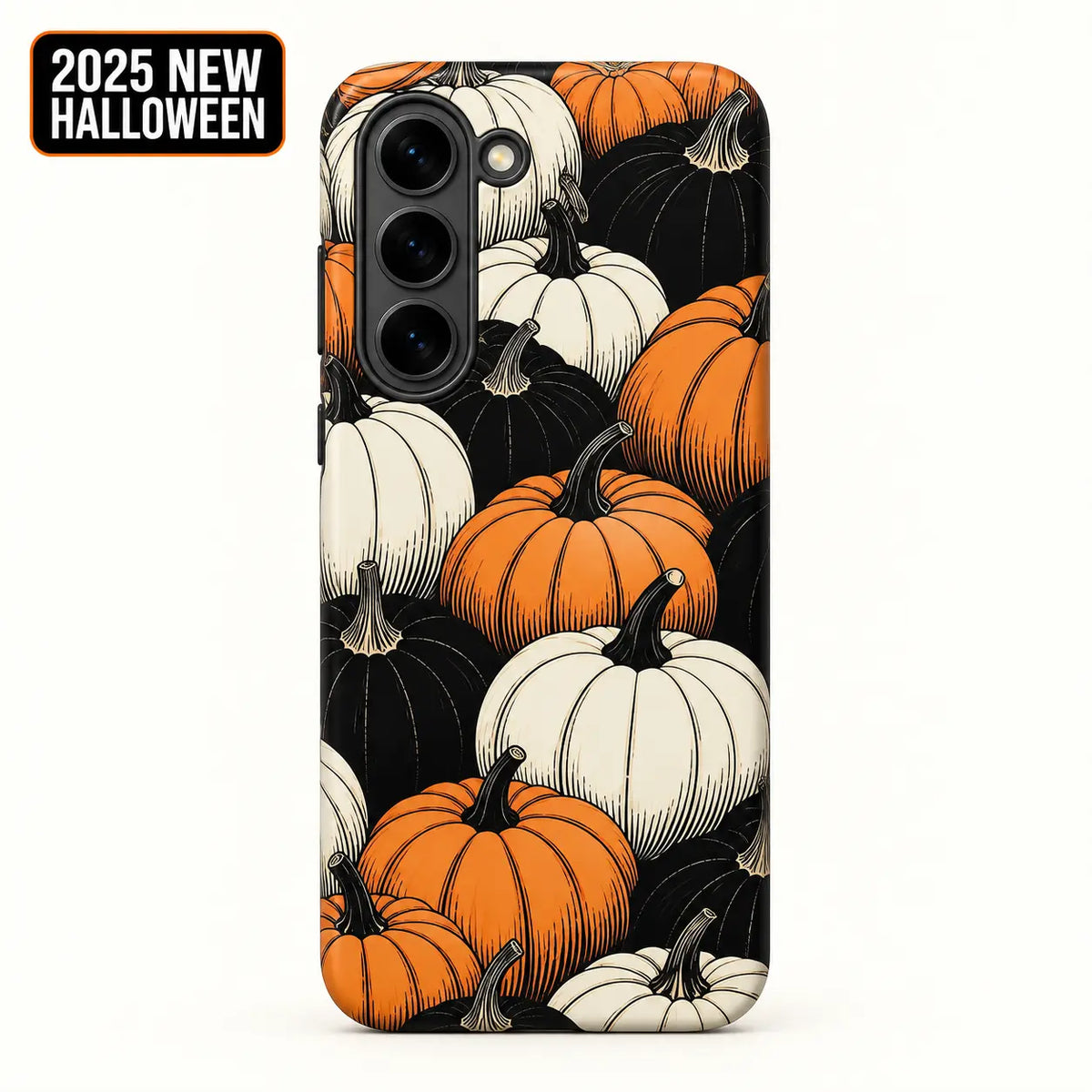 Three-color pumpkin phone case for Samsung Galaxy S26