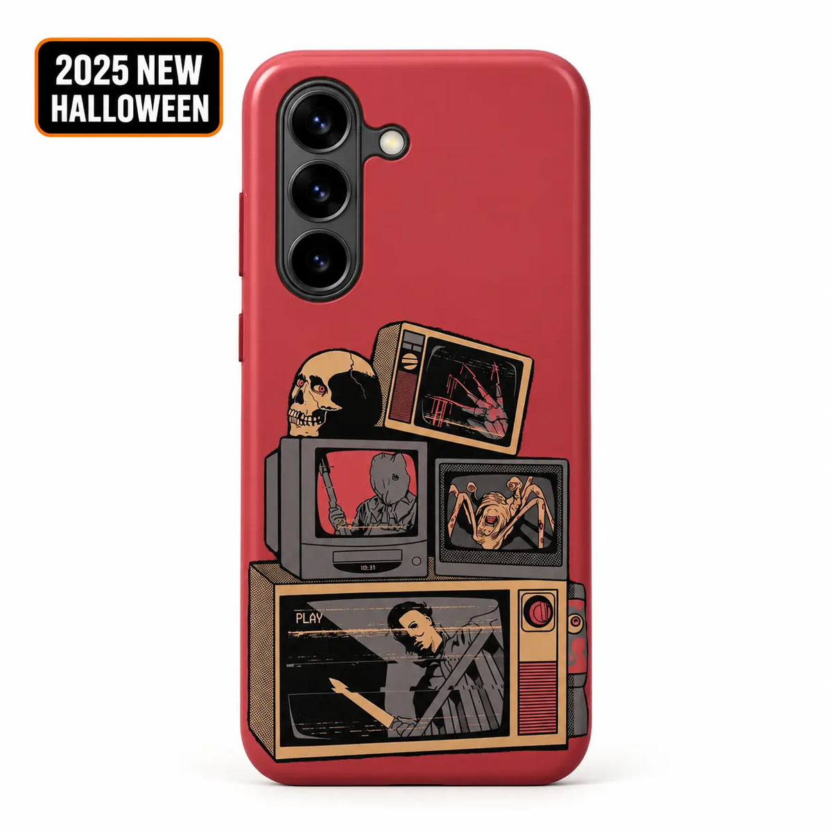 Vintage horror television case for Samsung Galaxy S26