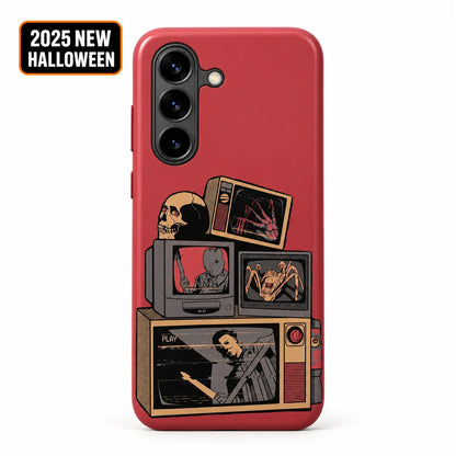 Vintage horror television case for Samsung Galaxy S26