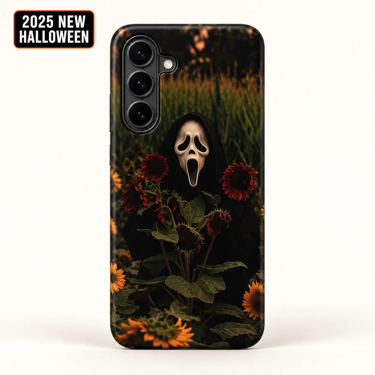 Dark sunflower Halloween phone case for Samsung Galaxy S26