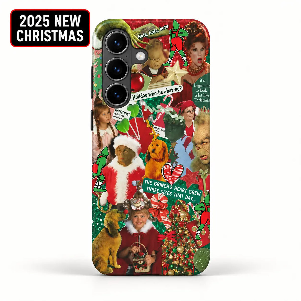 Christmas character collage phone case for Samsung Galaxy S26