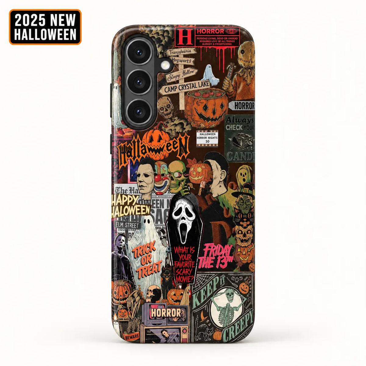 Retro Horror vintage Halloween case for Samsung Galaxy S26