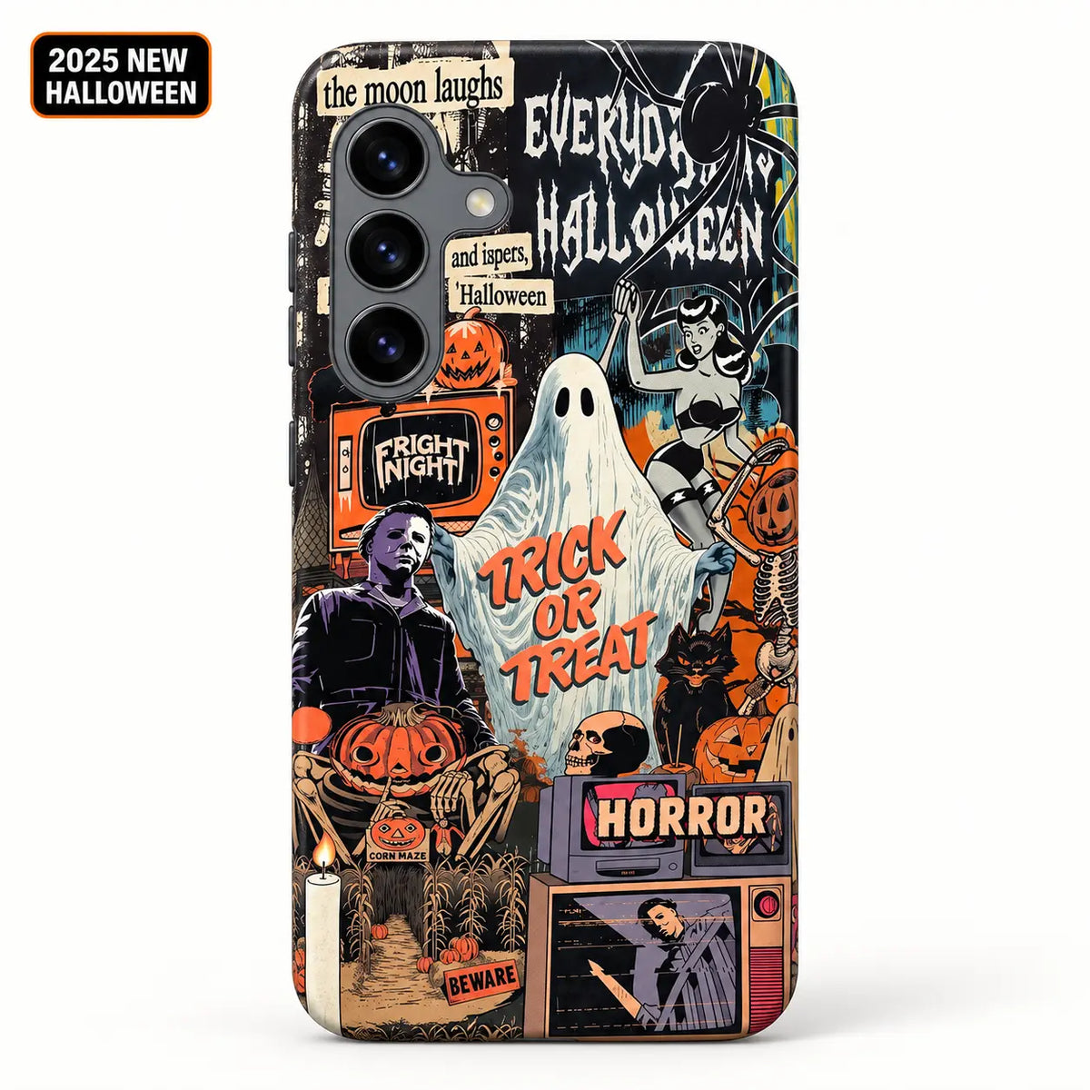 Retro ghost collage phone case for Samsung Galaxy