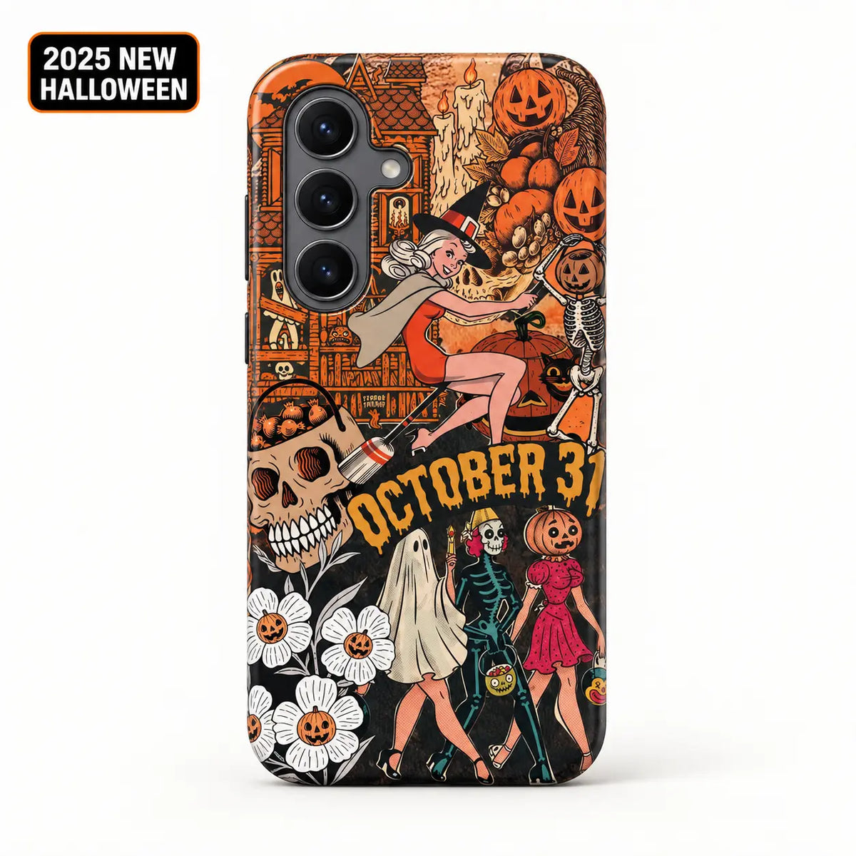 October 31 Halloween collage case for Samsung Galaxy