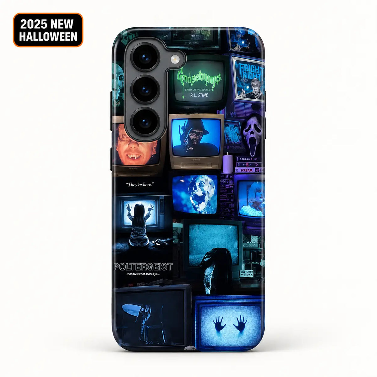 Retro CRT horror phone case for Samsung Galaxy