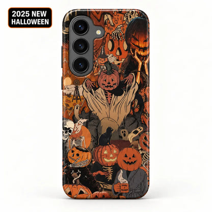 Pumpkin head collage phone case for Samsung Galaxy