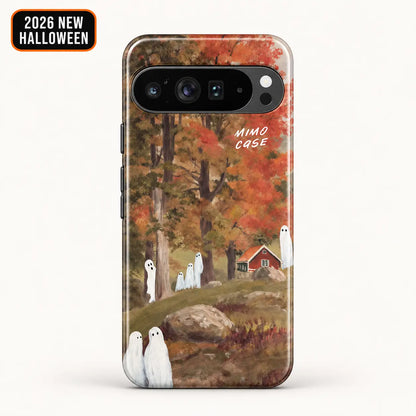 Autumn ghost forest phone case for Google Pixel with 2026 New Halloween badge
