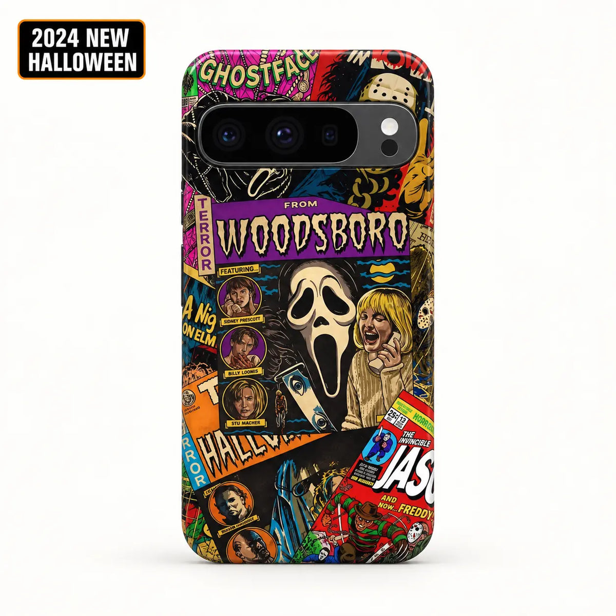 From Woodsboro comic collage case for Google Pixel 10 Pro XL