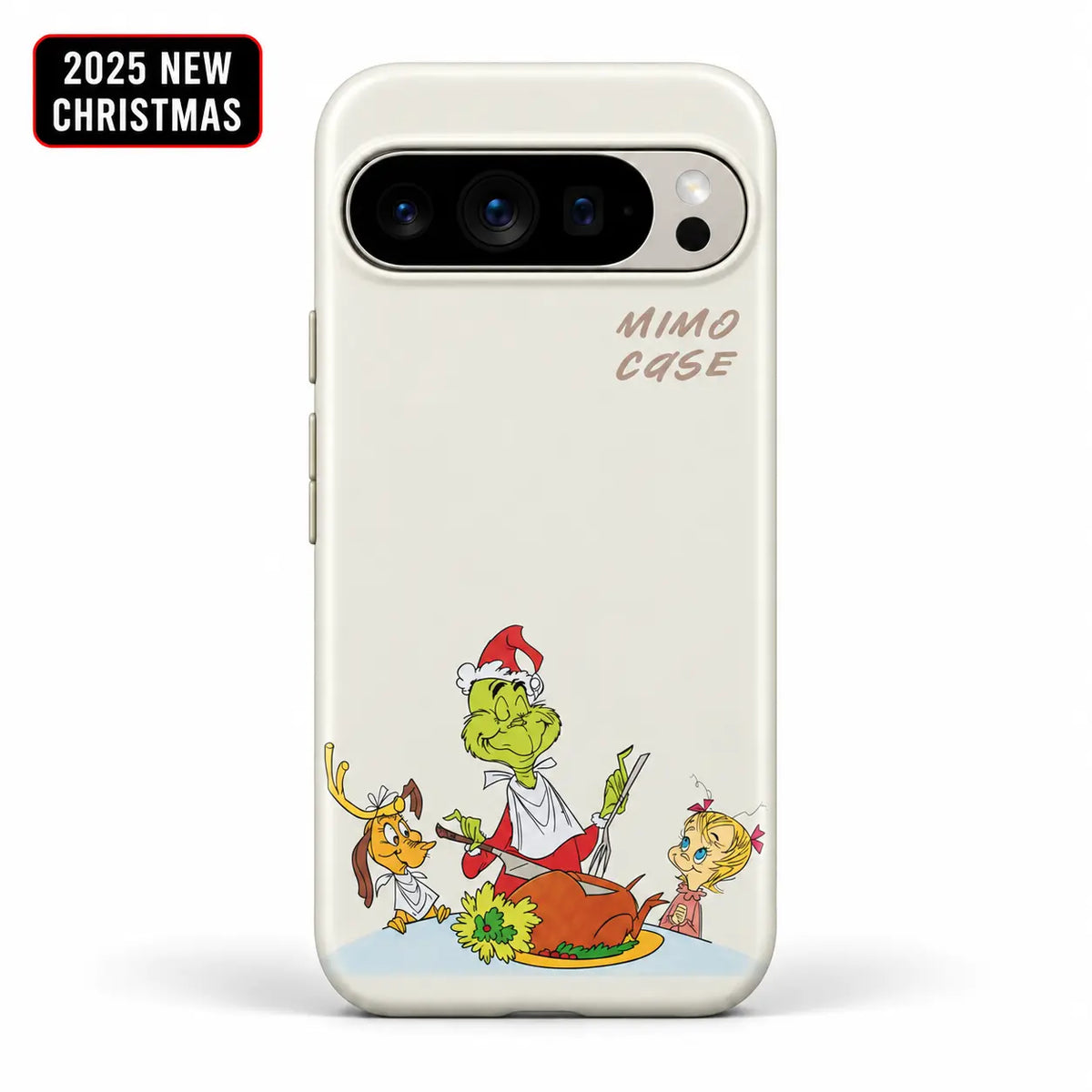 Off-white Christmas character case for Google Pixel 10 Pro XL