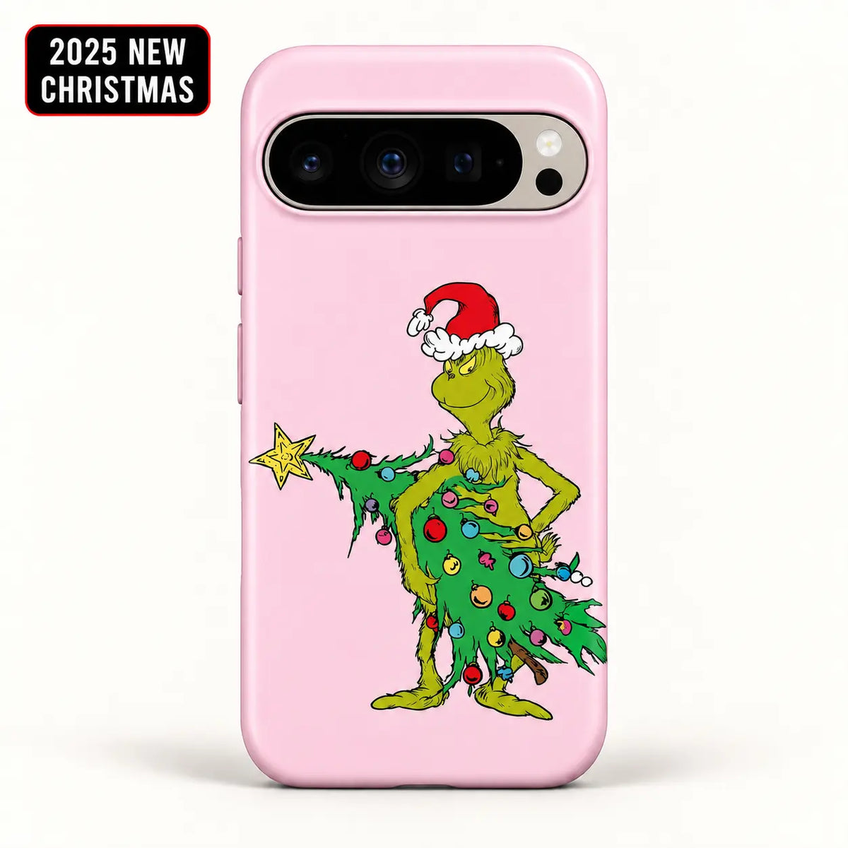 Pink Mean One Christmas Tree Phone Case mimocase