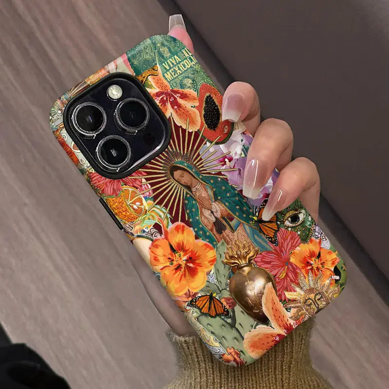 VIRGIN MARY PATTERN PHONE CASE mimocase