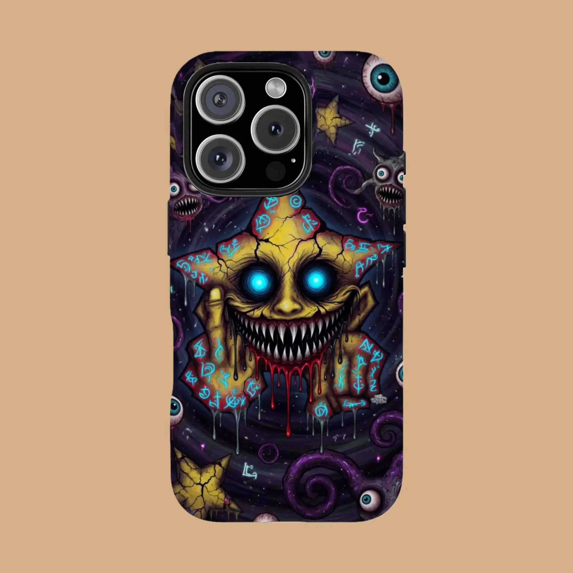 BOLD COLORFUL SKULL & WAVE ART PHONE CASE mimocase