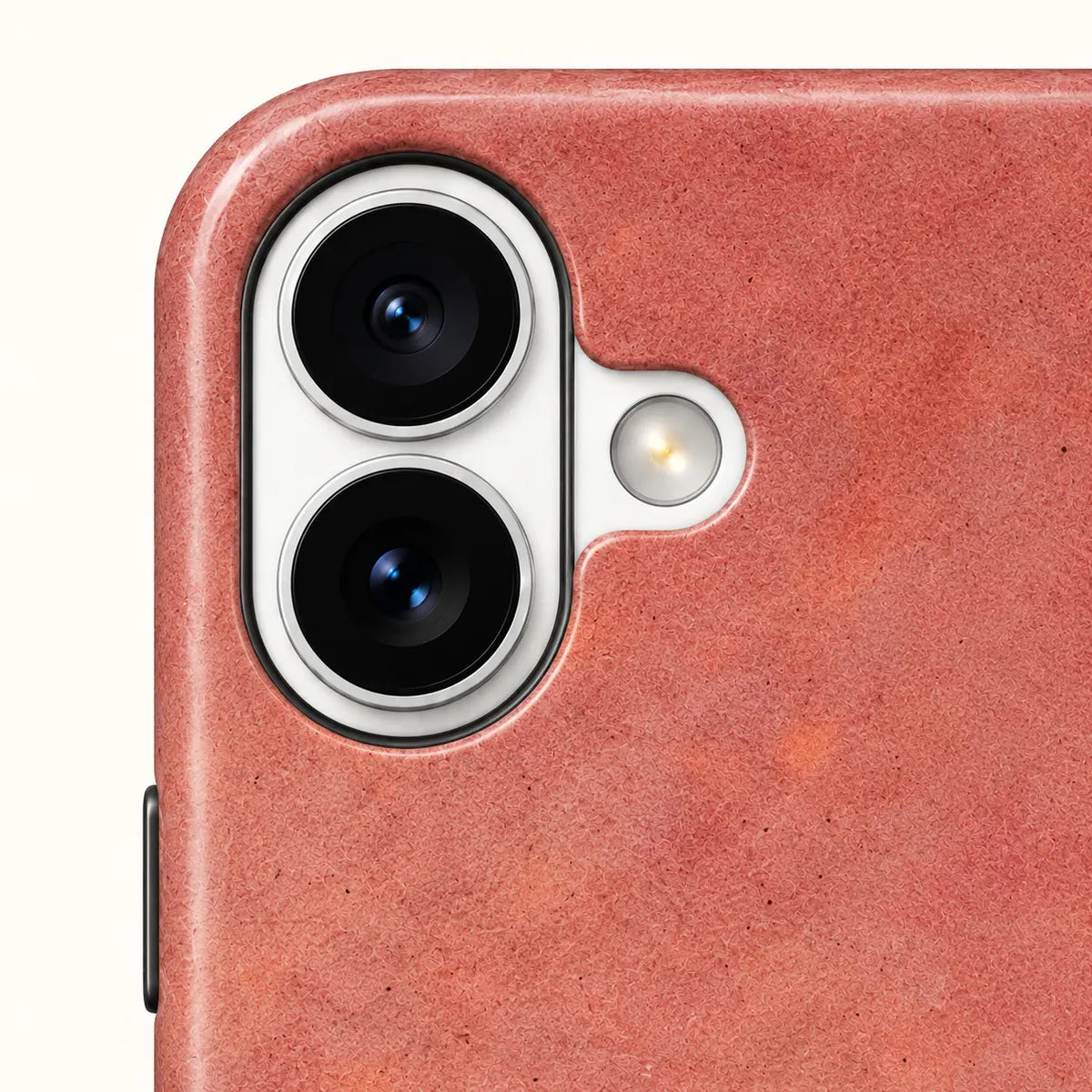 iPhone camera close-up with dusty rose print
