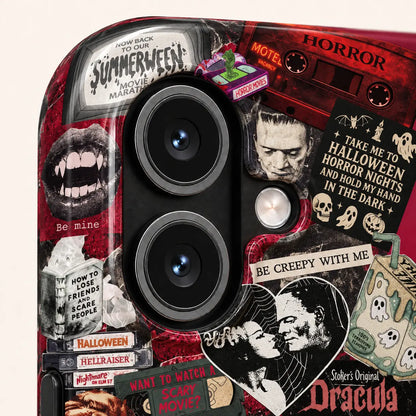 Retro Horror Movie Collage Phone Case mimocase