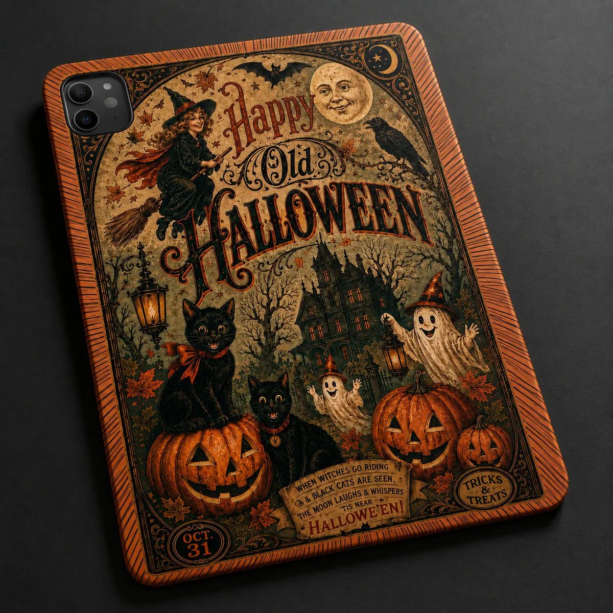 Happy Old Halloween Vintage iPad Case mimocase