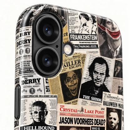 Close-up of raised iPhone camera protection and full-wrap printed edge