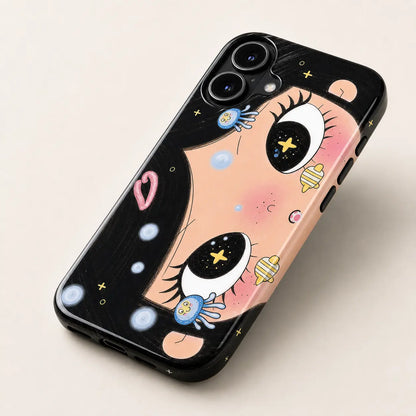 BIG EYES COMIC GIRL funda para móvil QT31 MIMOCASE