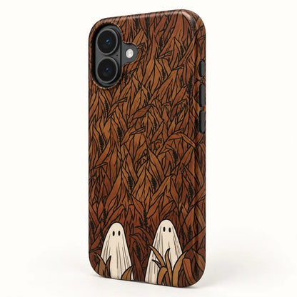 Side button detail of the Hidden Ghosts iPhone case