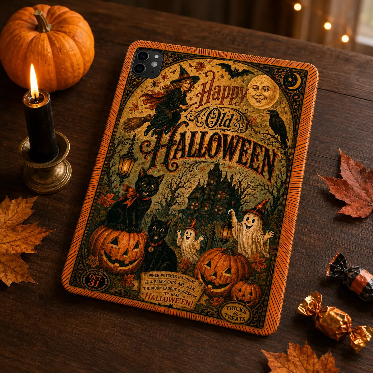 Happy Old Halloween Vintage iPad Case mimocase