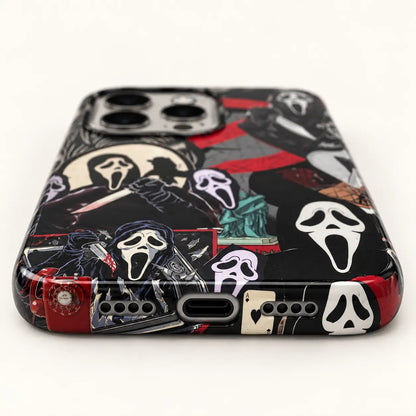 USB-C port and speaker detail with wrapped Ghostface artwork