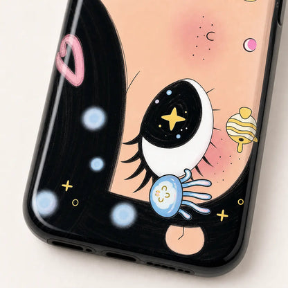 BIG EYES COMIC GIRL funda para móvil QT31 MIMOCASE