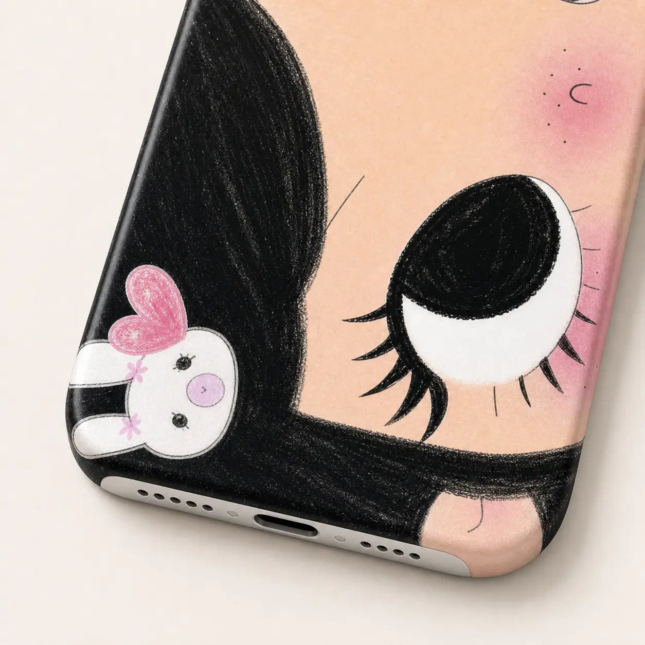 BIG EYES COMIC GIRL PHONE CASE QT22 mimocase