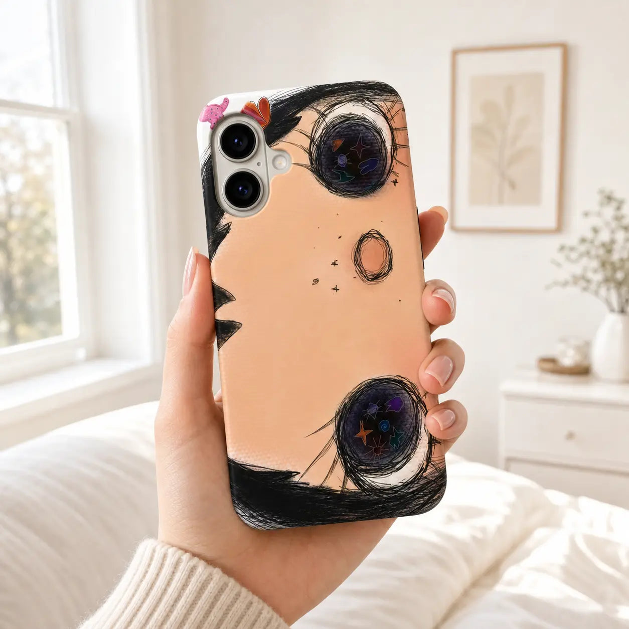 BIG EYES COMIC GIRL PHONE CASE QT21 mimocase