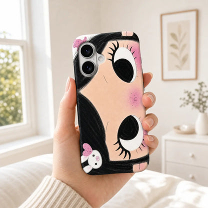 BIG EYES COMIC GIRL PHONE CASE QT22 mimocase