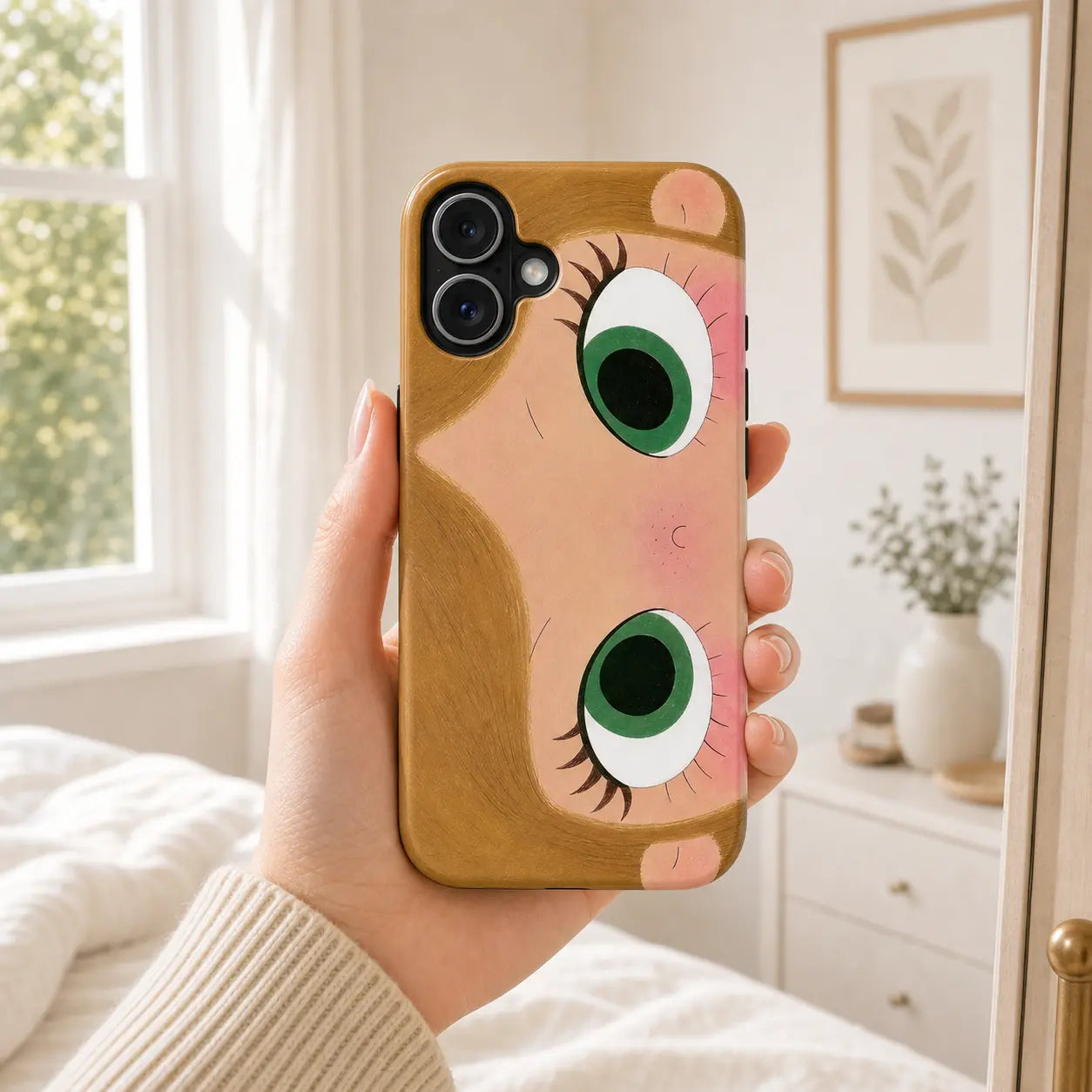 BIG EYES COMIC GIRL PHONE CASE QT25 mimocase