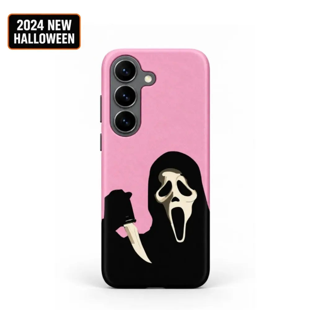Pink scream mask film phone case for Samsung Galaxy S26