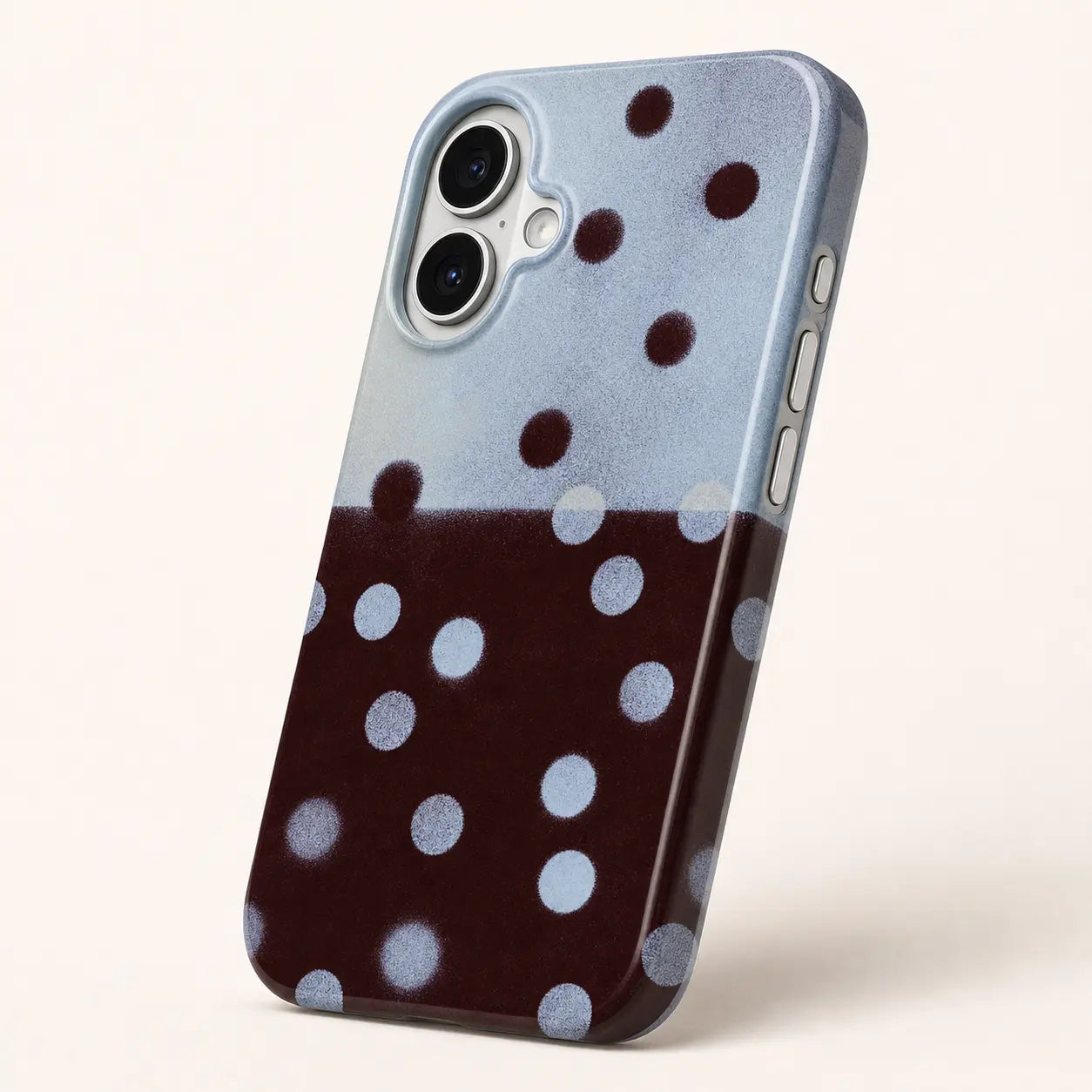 Dark Brown Polka Dot Phone Case mimocase