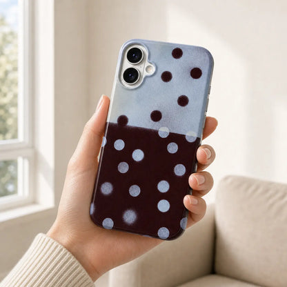 Dark Brown Polka Dot Phone Case mimocase