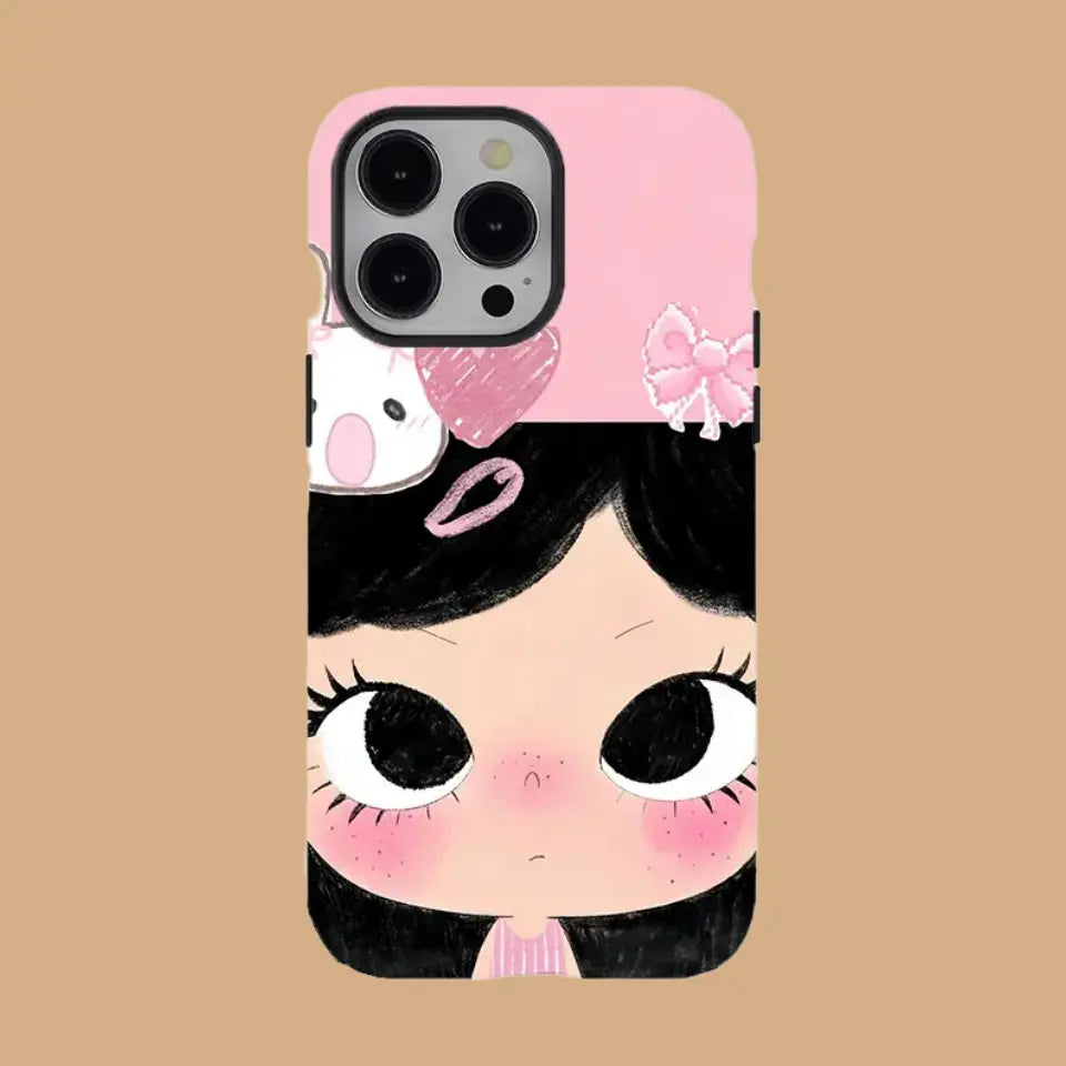 BIG EYES COMIC GIRL PHONE CASE QT32 mimocase